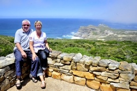 Cape of Good Hope i bakgrunnen