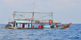 Typical Indonesian fishing vessel