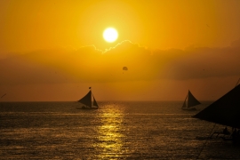 Solnedgangen på Boracay er verdensberømt