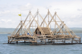 Fishing platform in Sunda Strait