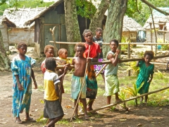 Barn i landsbyen Avokh